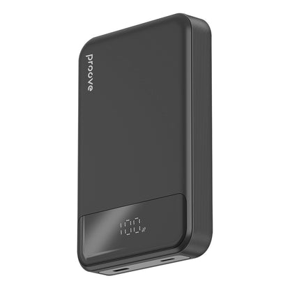Bezdrátová externí baterie Proove Hoodman, 10000mAh, 20W, PD + FQI, 1 x QI - 1 x USB-C, Černá PBH120010001