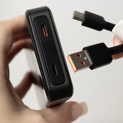 Bezdrátová externí baterie Proove Hoodman, 10000mAh, 20W, PD + FQI, 1 x QI - 1 x USB-C, Černá PBH120010001