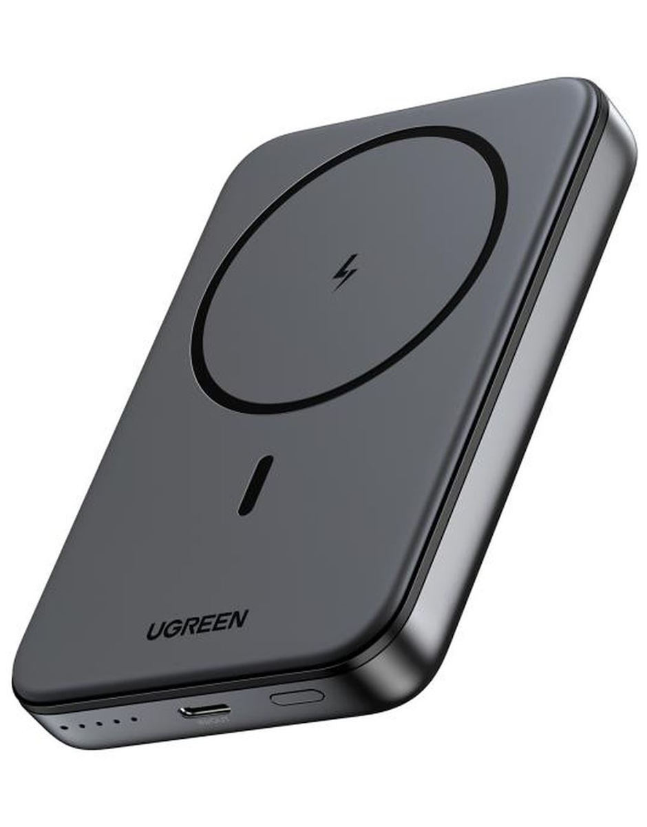 Bezdrátová externí baterie UGREEN PB561, 10000mAh, 20W, PD + FQI, 1 x QI - 1 x USB-C, Černá