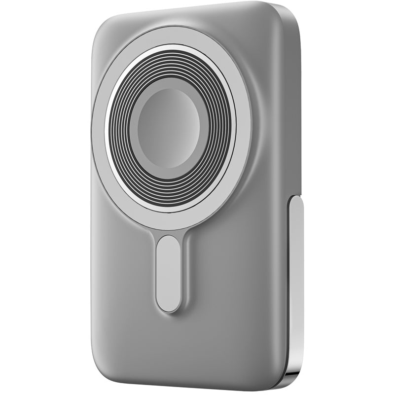 Bezdrátová externí baterie WiWu Wi-P018, 10000mAh, 20W, PD + FQI, 1 x QI - 1 x USB-C, šedá