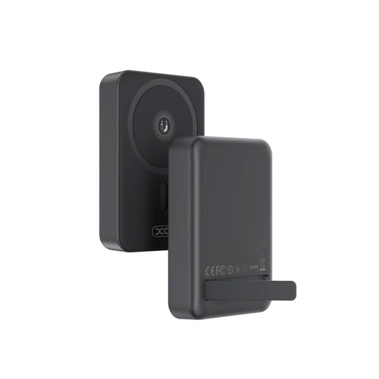 Bezdrátová externí baterie XO Design PR231, 10000mAh, 20W, PD + FQI, 1 x QI - 1 x USB-C, Černá