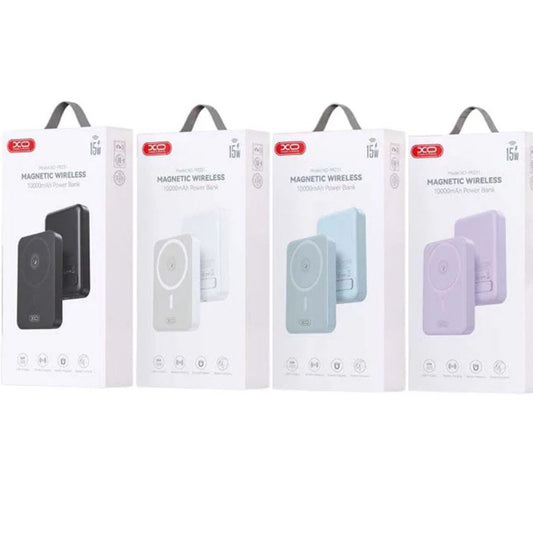 Bezdrátová externí baterie XO Design PR231, 10000mAh, 20W, PD + FQI, 1 x QI - 1 x USB-C, Bílá