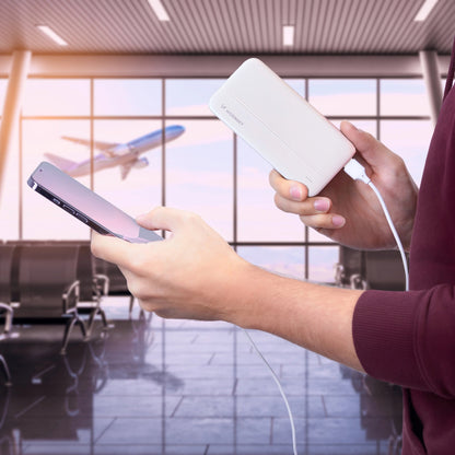 Externí baterie WZK WPBWE1, 10000mAh, 10W, 2 x USB-A, Bílá