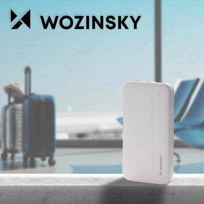 Externí baterie WZK WPBWE1, 10000mAh, 10W, 2 x USB-A, Bílá