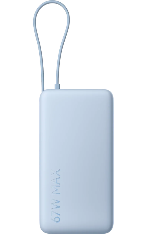 Externí baterie Xiaomi, 20000mAh, 67W, QC + PD, 1 x USB-A - 2 x USB-C, Modrá BHR08O8GL