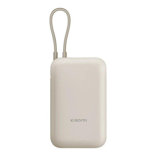 Xiaomi Pocket Edition Pro External Battery, 10000mAh, 33W, QC + PD, 1 x USB-A - 1 x USB-C, Beige BHR9072GL