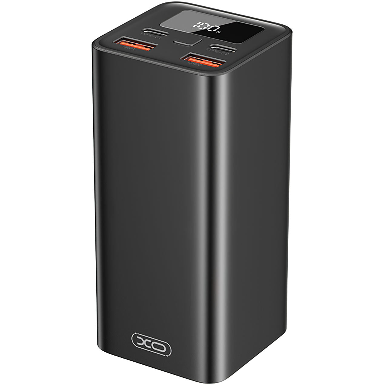 Externí baterie XO Design PB97, 20000mAh, 65W, QC + PD, 2 x USB-A - 2 x USB-C, Černá