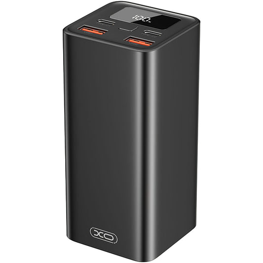 Externí baterie XO Design PB97, 20000mAh, 65W, QC + PD, 2 x USB-A - 2 x USB-C, Černá