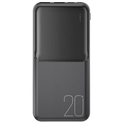 Externí baterie XO Design PR252, 20000mAh, 10W, 2 x USB-A, Černá