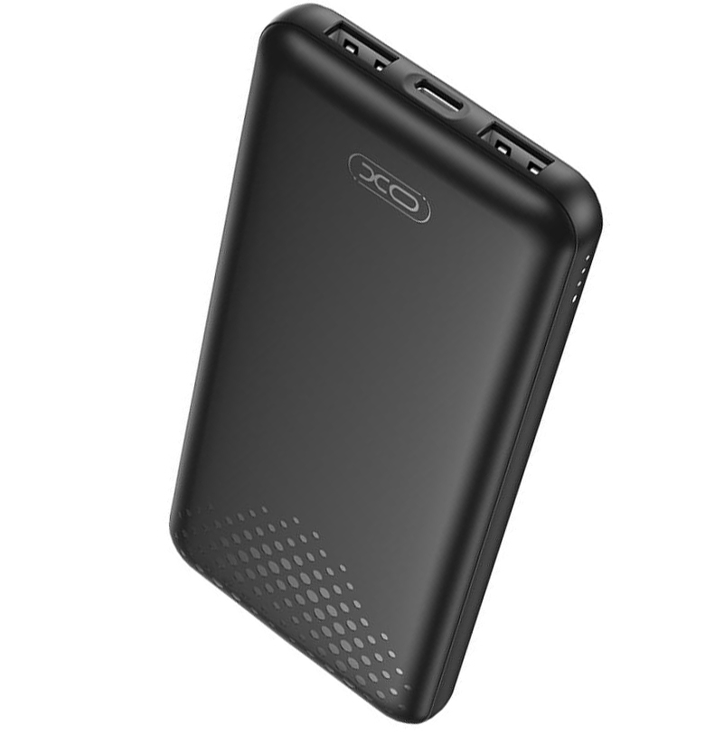 Externí baterie XO Design PB312, 10000mAh, 10W, 2 x USB-A, Černá