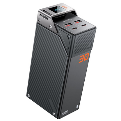 Externí baterie Yesido YP62, 30000mAh, 22.5W, QC + PD, 2 x USB-A - 2 x USB-C, černá