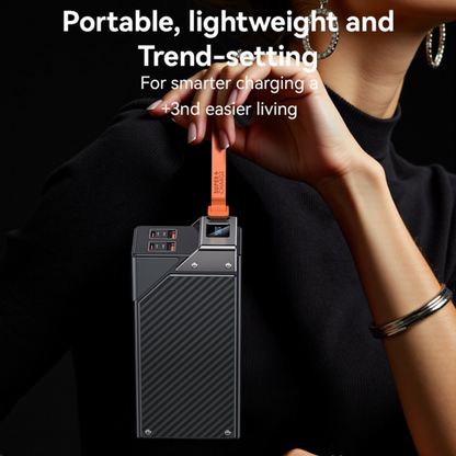 Externí baterie Yesido YP62, 30000mAh, 22.5W, QC + PD, 2 x USB-A - 2 x USB-C, černá