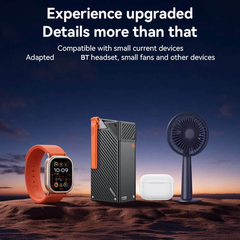 Externí baterie Yesido YP62, 30000mAh, 22.5W, QC + PD, 2 x USB-A - 2 x USB-C, černá