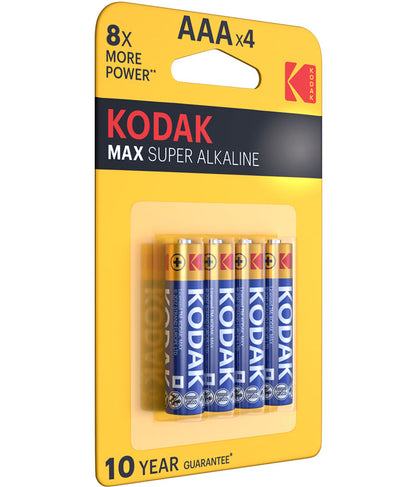 Baterie Kodak Max Alkaline, AAA / LR3, Sada 4 kusů EKSTD30952812P4