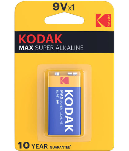 Baterie Kodak Max Alkaline, 6LR61 (9V)