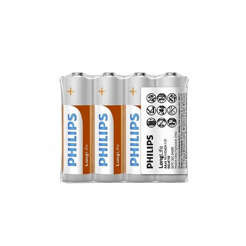 Baterie Philips Longlife, AA / LR6, Sada 4 kusy Phil-R6L4F/10