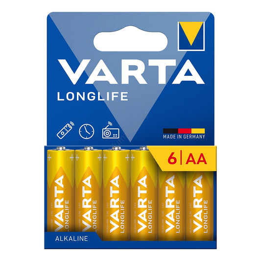 Baterie Varta Longlife 13298, AA / LR6, Sada 6 kusů