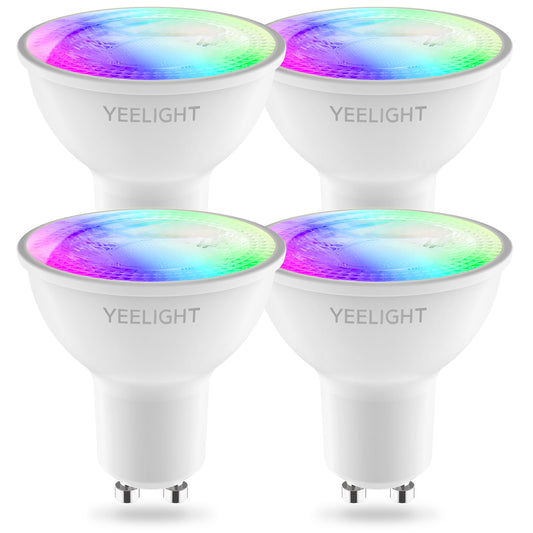 LED žárovka Yeelight W1, Wi-Fi, GU10, 4.5W, 2700K - 6500K, 350lm, Sada 4 kusy, Multicolor YLDP004-A