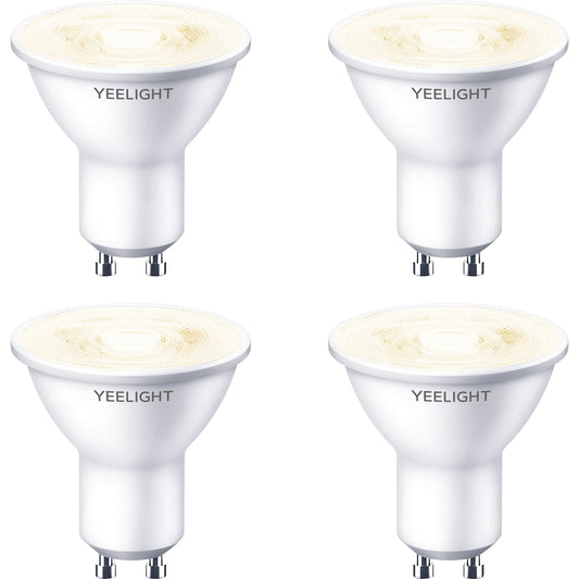 Yeelight W1 LED žárovka, Wi-Fi, GU10, 4,8W, 2700K, 350lm, sada 4 kusů, bílá YLDP004 