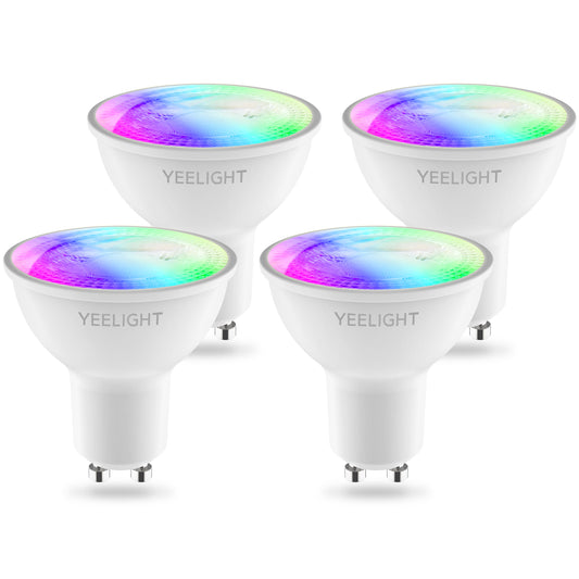 LED žárovka Yeelight W1, Wi-Fi, GU10, 4.5W, 2700K - 6500K, 350lm, Sada 4 kusy, Multicolor YLDP004-A
