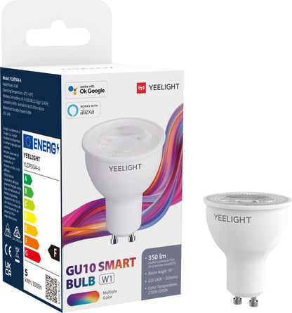 LED žárovka Yeelight W1, Wi-Fi, GU10, 4.5W, 2700K - 6500K, 350lm, Multicolor YLDP004-A