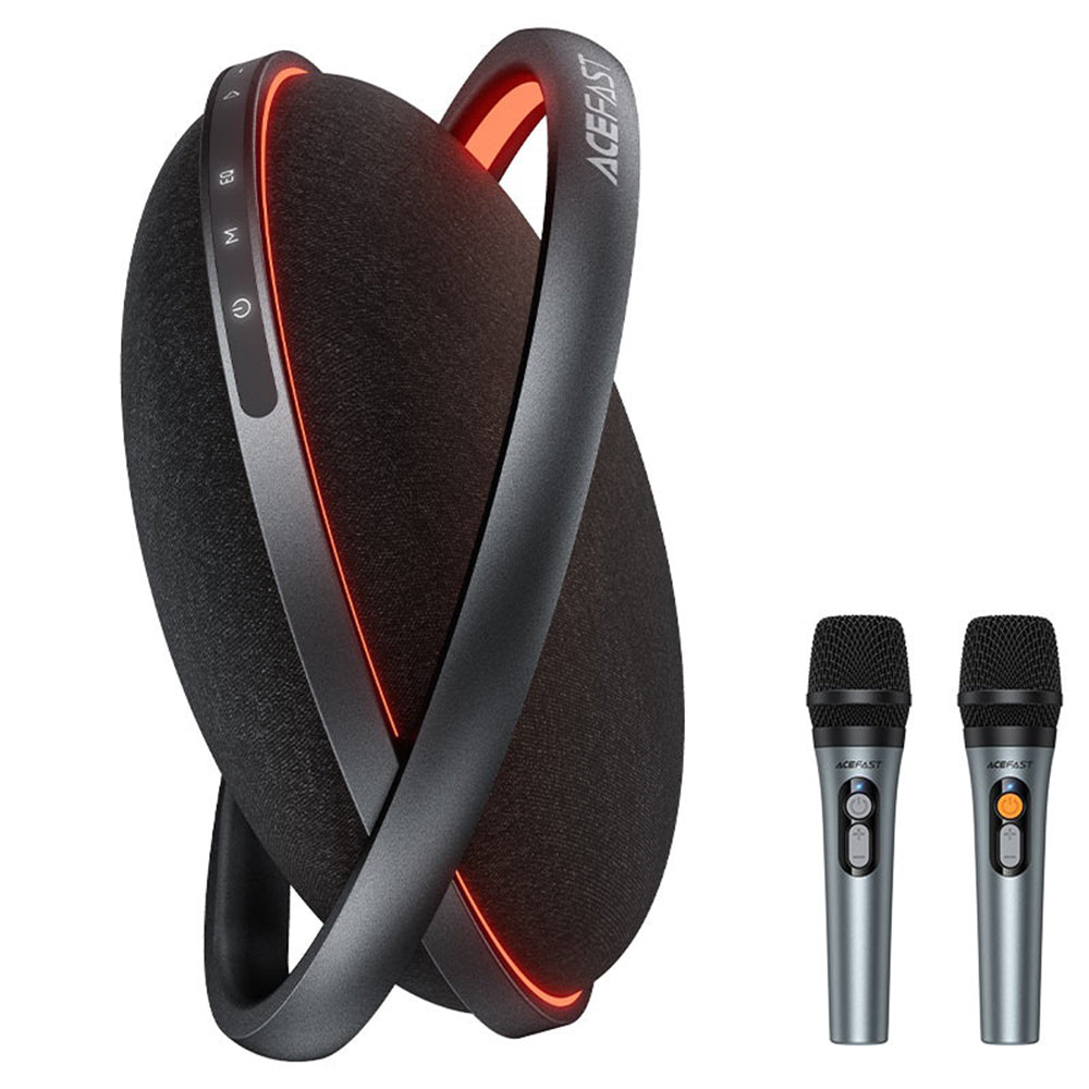 Bluetooth reproduktor Acefast Karaoke K5 Max, 350W, TWS, RGB, vodotěsný, černý