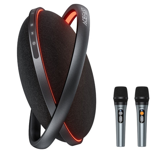Bluetooth reproduktor Acefast Karaoke K5 Max, 350W, TWS, RGB, vodotěsný, černý