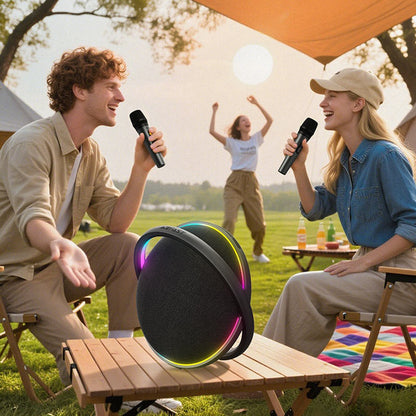 Bluetooth reproduktor Acefast Karaoke K5 Max, 350W, TWS, RGB, vodotěsný, černý