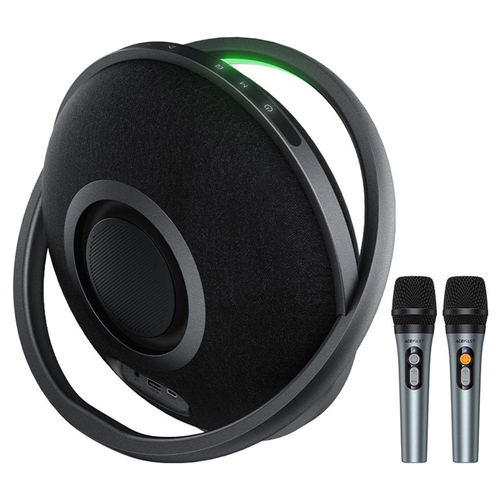 Bluetooth reproduktor Acefast Karaoke K5 Max, 350W, TWS, RGB, vodotěsný, černý