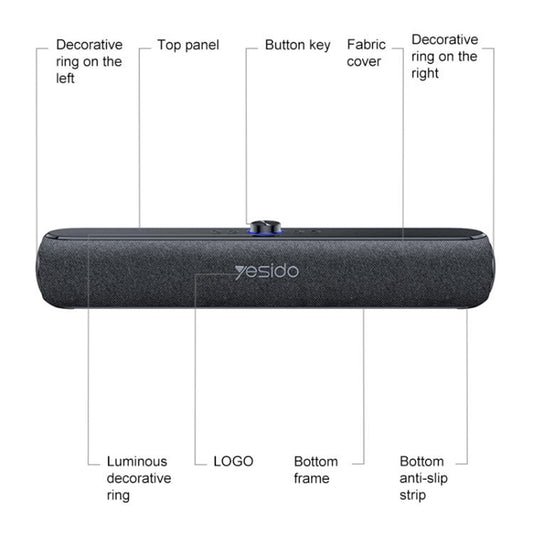Bluetooth reproduktor Yesido YSW42, 20W, Černý