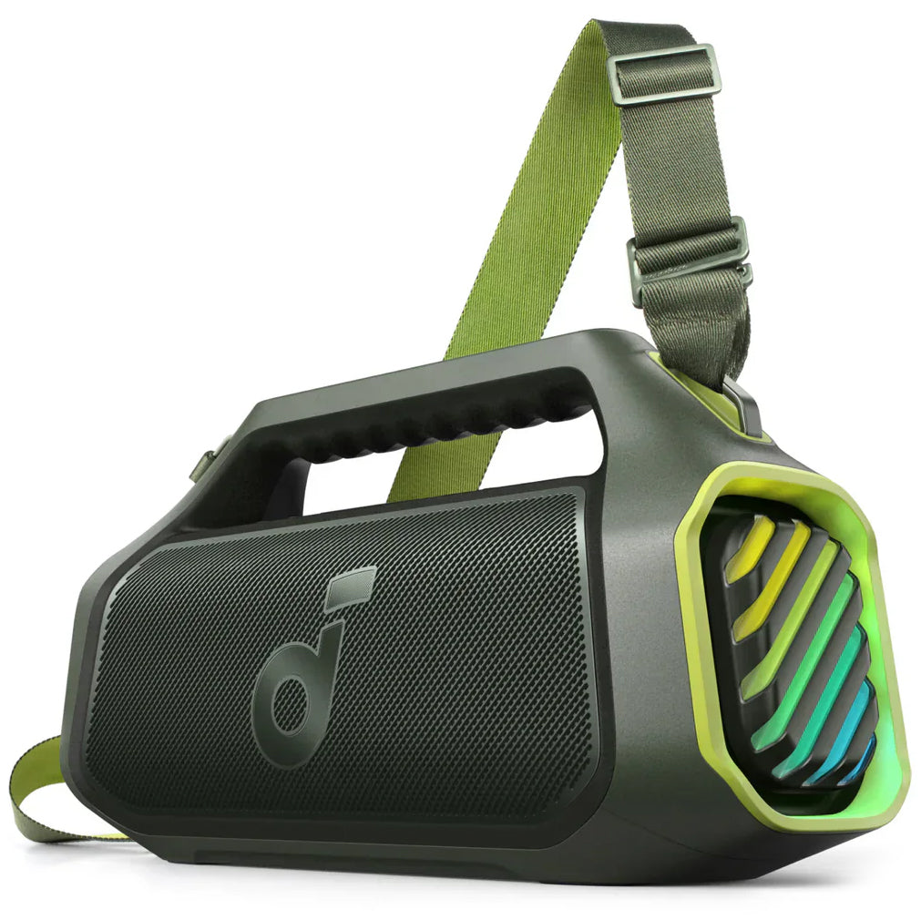 Anker SoundCore Boom 2 Plus Portable Bluetooth Speaker, 140W, TWS, RGB, Waterproof, Green A3134061