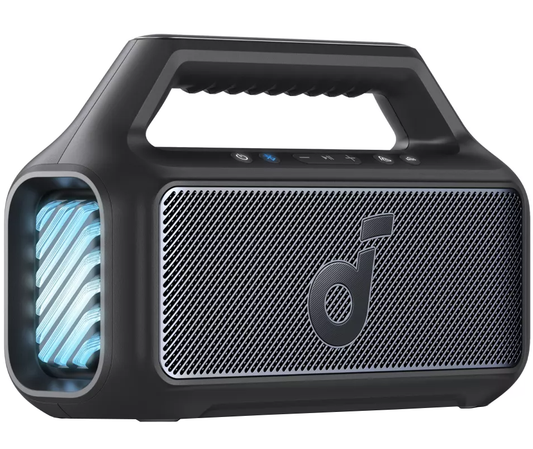 Přenosný Bluetooth reproduktor Anker SoundCore Boom 2 Nová verze, 80W, TWS, RGB, Vodotěsný, Černý A3138012