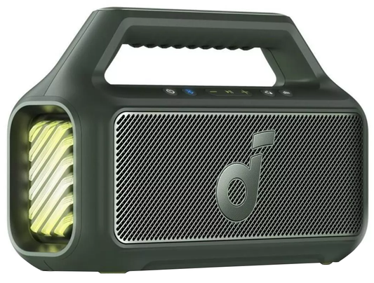 Přenosný Bluetooth reproduktor Anker SoundCore Boom 2 Nová verze, 80W, TWS, RGB, Vodotěsný, Zelený A3138062