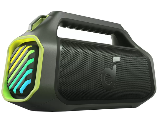 Přenosný Bluetooth reproduktor Anker SoundCore Boom 2 Plus Nová verze, 140W, TWS, RGB, Vodotěsný, Zelený A3134062