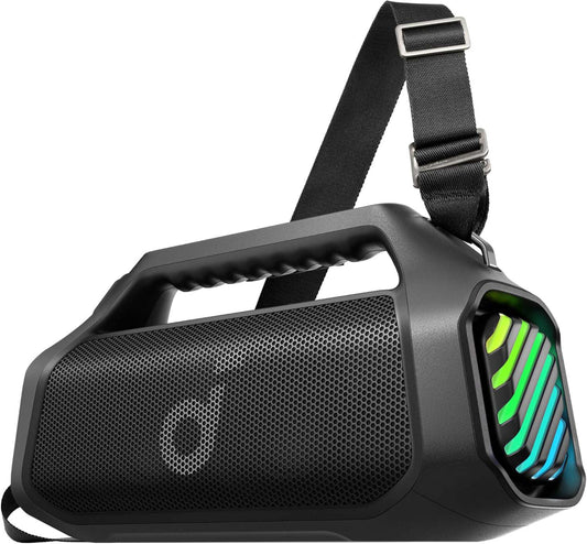 Přenosný Bluetooth reproduktor Anker SoundCore Boom 2 Pro, 140W, TWS, RGB, vodotěsný, černý A3134A11