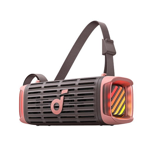 Přenosný Bluetooth reproduktor Anker SoundCore Boom 3i, 50W, RGB, vodotěsný, hnědo-růžový D5100080