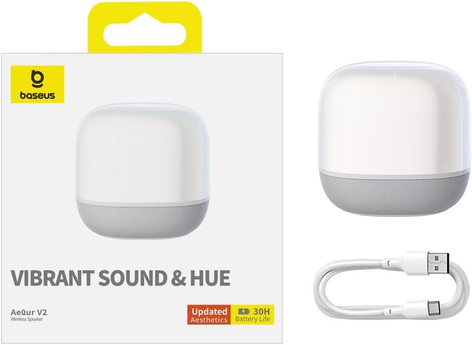 Bluetooth reproduktor Baseus AeQur V2, bílý A20050500211-00