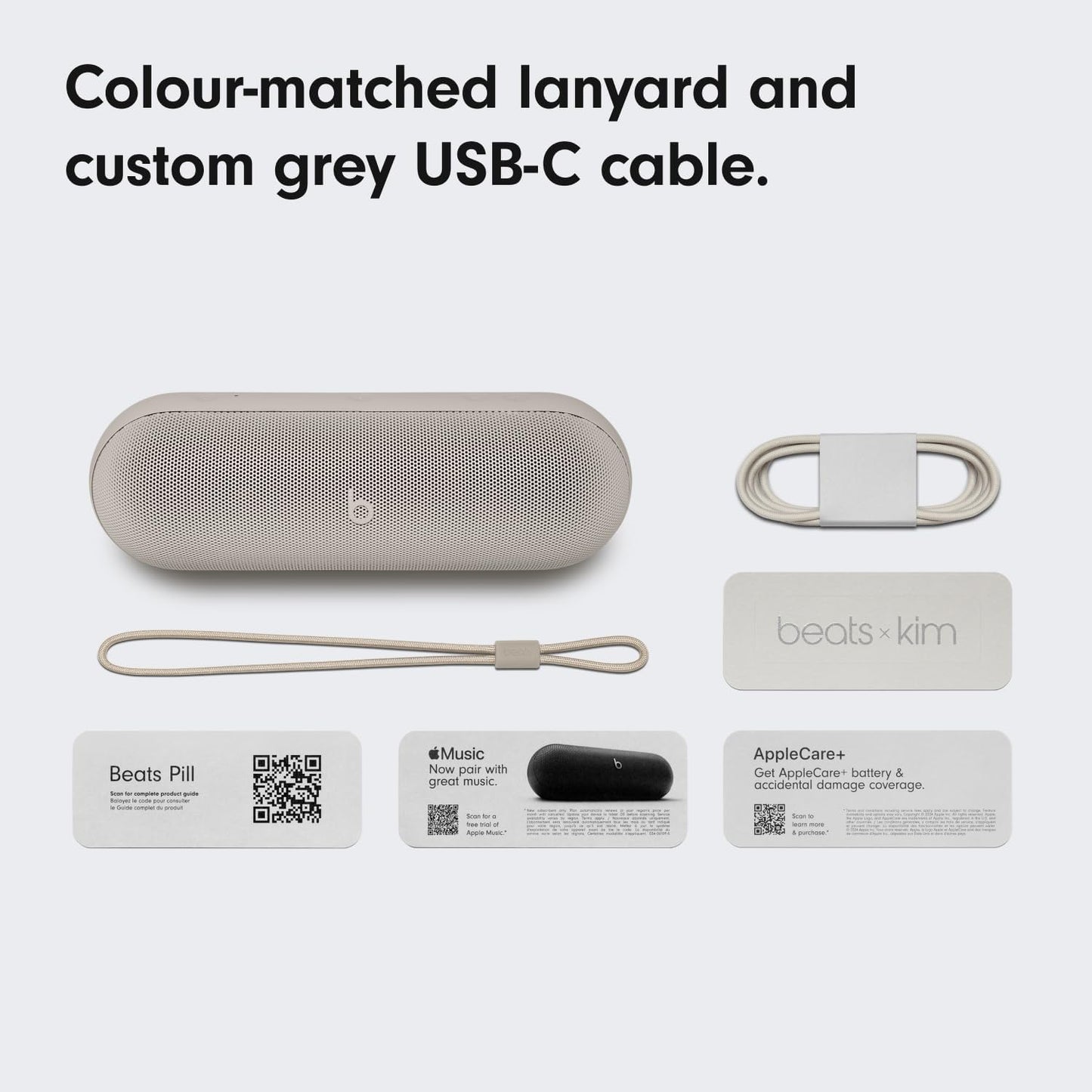 Přenosný Bluetooth reproduktor Beats Pill Kim Kardashian Edition, šedý MAX24ZM/A