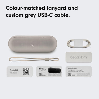 Přenosný Bluetooth reproduktor Beats Pill Kim Kardashian Edition, šedý MAX24ZM/A
