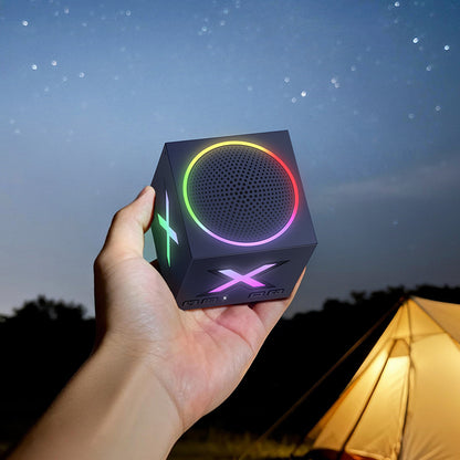 Přenosný Bluetooth reproduktor Borofone BR101 Rubik, 5W, TWS, RGB, modrý