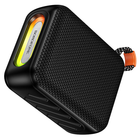 Borofone BR106 Felicitous Portable Bluetooth Speaker, 8W, TWS, RGB, Black
