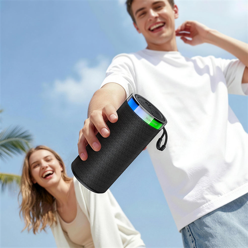 Přenosný Bluetooth reproduktor Borofone BR105 Loud, 10W, TWS, RGB, šedý