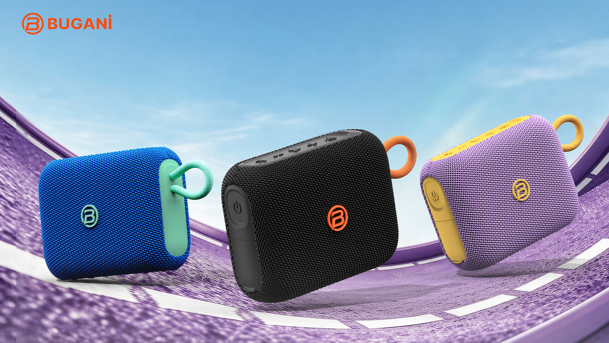 Přenosný Bluetooth reproduktor Bugani Rove Go 5, 12W, TWS, vodotěsný, modrý