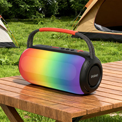 Přenosný Bluetooth reproduktor Dudao Y21, 2 x 5W, TWS, RGB, černý