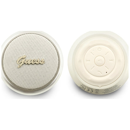Přenosný Bluetooth reproduktor Guess Script Metal Logo, 5W, TWS, Zlatý
