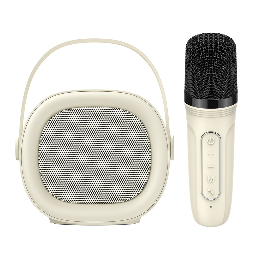 Přenosný Bluetooth reproduktor HAVIT SK819BT Karaoke, 5W, béžový