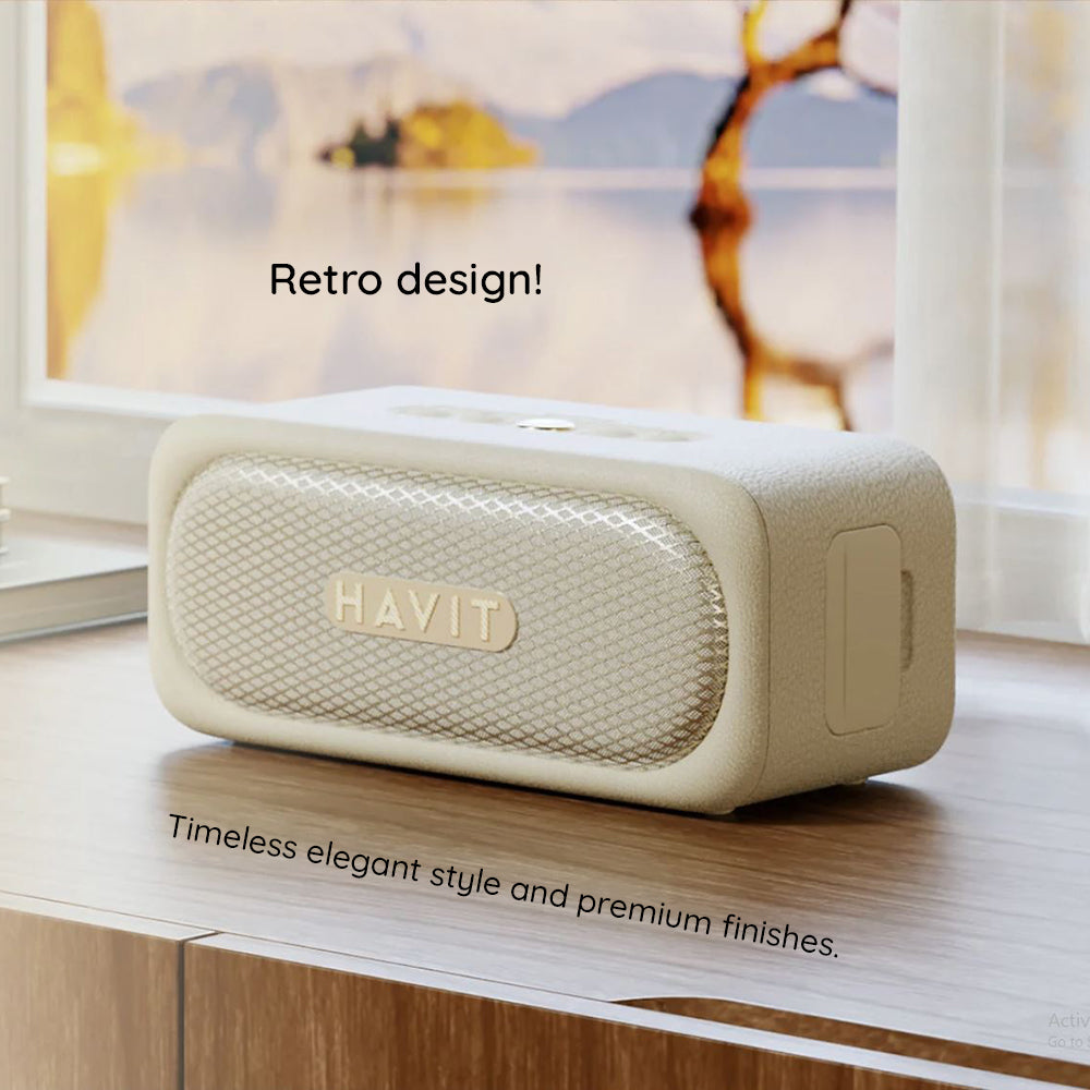 Bluetooth reproduktor HAVIT SK905BT, 20W, Vodotěsný, Béžový