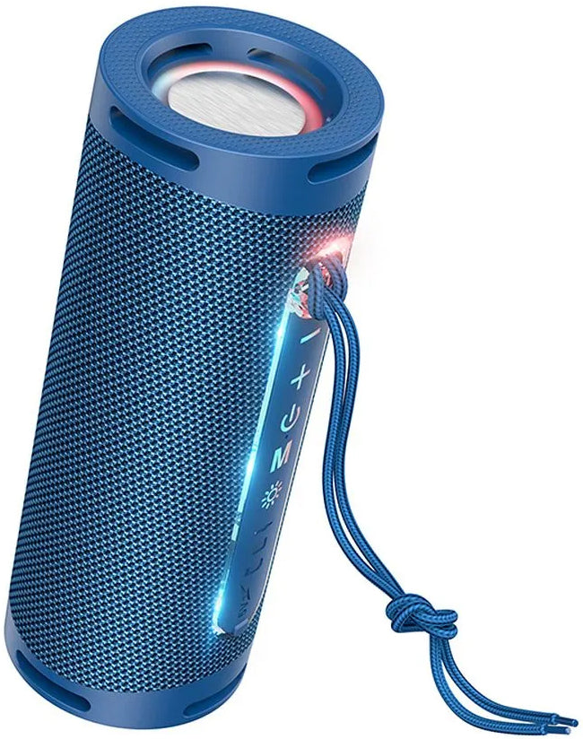 Přenosný Bluetooth reproduktor HOCO HC9 Dazzling Pulse Sports, 10W, TWS, RGB, Modrý