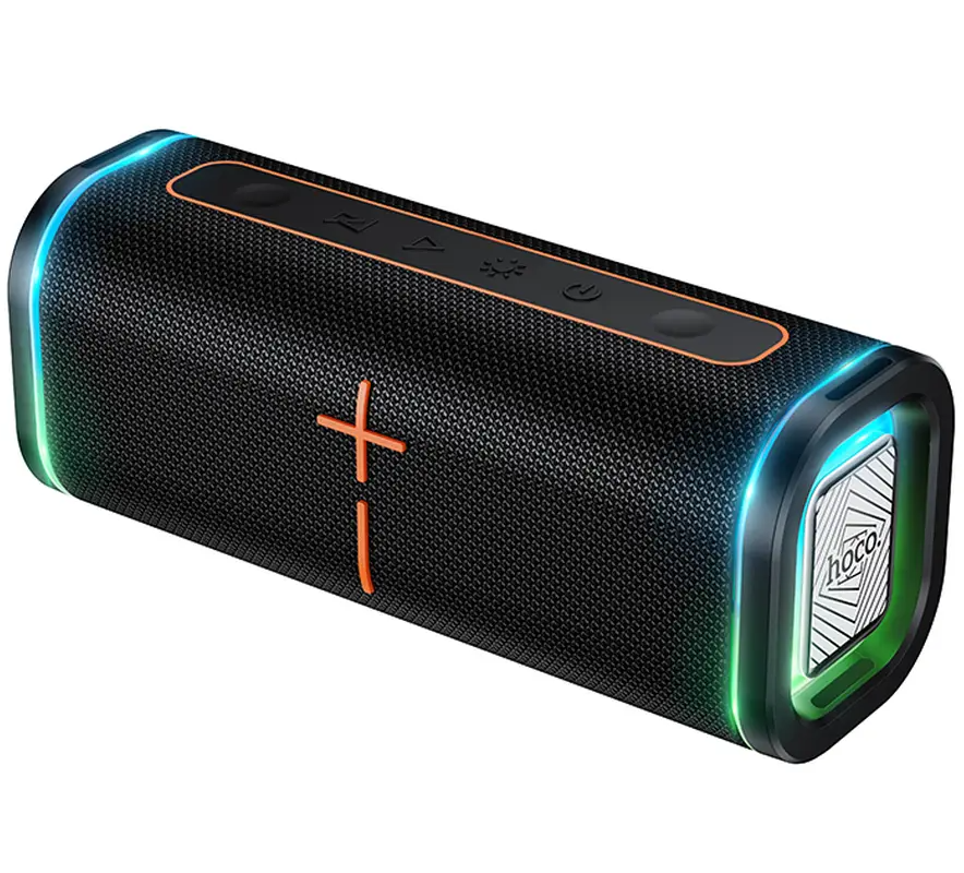 Přenosný Bluetooth reproduktor HOCO HC51, 30W, TWS, RGB, černý
