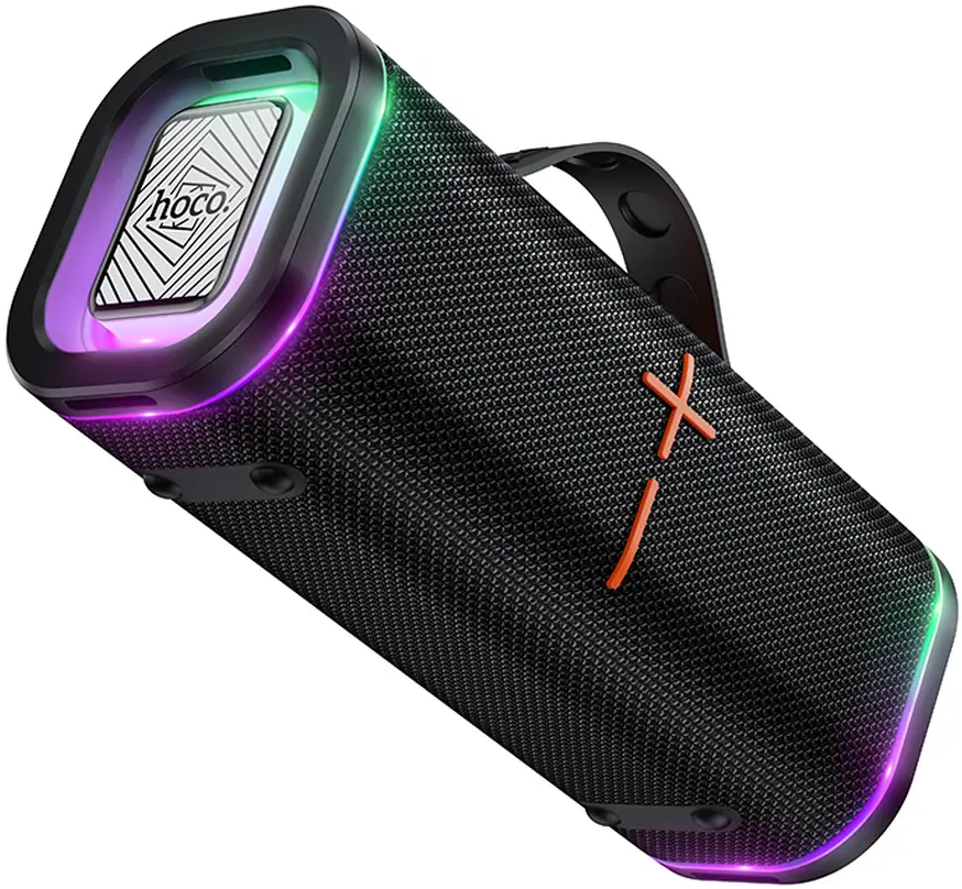 Přenosný Bluetooth reproduktor HOCO HC51, 30W, TWS, RGB, černý